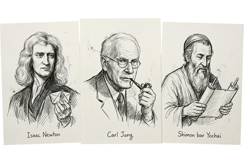 Gurus and sages illustration